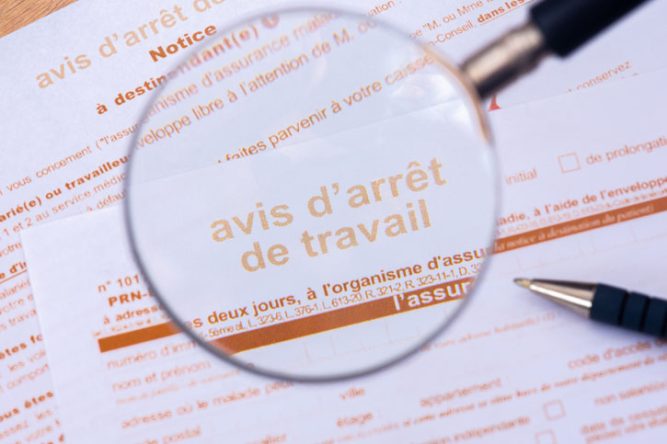 Loupe sur un arrêt de travail